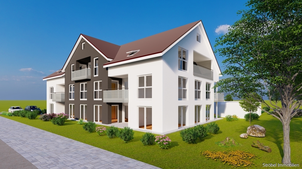großzügige 2-Neubauwohnung in Schrozberg zu kaufen – KfW 55, 74575 Schrozberg, Etagenwohnung