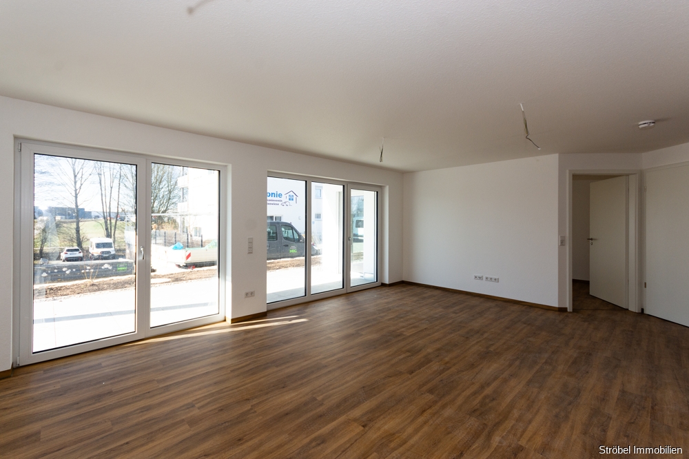 Moderne 2-Zimmer-Erdgechosswohnung in Wörnitz zu verkaufen – Erstbezug, 91637 Wörnitz, Erdgeschosswohnung